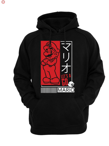 Bluza Mario - hoodie z nadrukiem