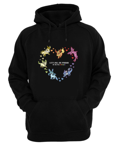 Bluza Pokemon - Eeveelutions Proud - hoodie z nadrukiem