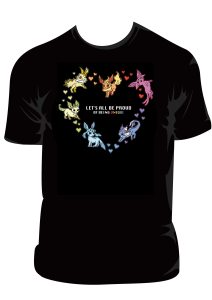 Koszulka Pokemon - Eeveelutions Proud