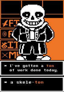 Plakat Undertale (Sans)