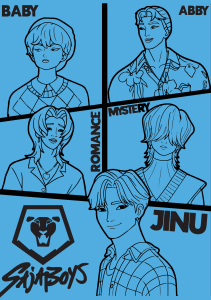 Plakat K-POP Demon Hunters (Saja Boys)