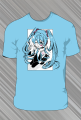 Koszulka Hatsune Miku - Błękitna - t-shirt z nadrukiem