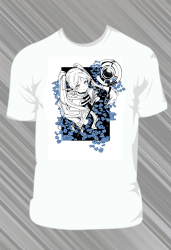 Koszulka Frieren - Biała - t-shirt z nadrukiem