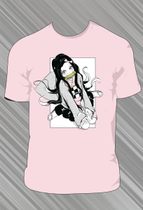 Koszulka Demon Slayer - Różowa