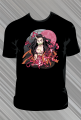 Koszulka Demon Slayer - Czarna - t-shirt z nadrukiem