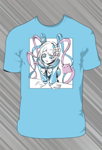 Koszulka Needy Streamer Overload - Błękitna