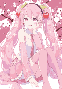 Plakat Hatsune Miku (Sakura)