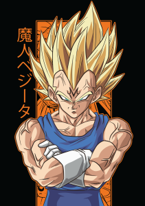 Plakat Dragon Ball (Majin Vegeta)