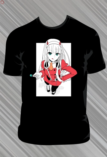 Koszulka Darling In the Franxx - Czarna