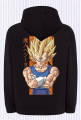 Bluza Jumbo Majin Vegeta - Czarna - hoodie z nadrukiem