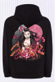 Bluza Jumbo Nezuko - Czarna - hoodie z nadrukiem