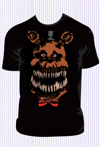 Koszulka Jumbo Fnaf - Czarna - t-shirt z nadrukiem