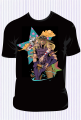 Koszulka Jumbo Jojo Steel Ball Run - Czarna - t-shirt z nadrukiem