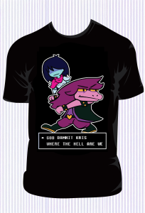 Koszulka Jumbo Deltarune - Czarna