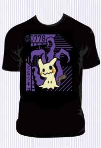 Koszulka Jumbo Mimikyu - Czarna